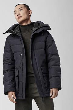 Chamarras Canada Goose Hombre Mexico - Wedgemount Abrigos Black Label Azul Marino ZA7052196
